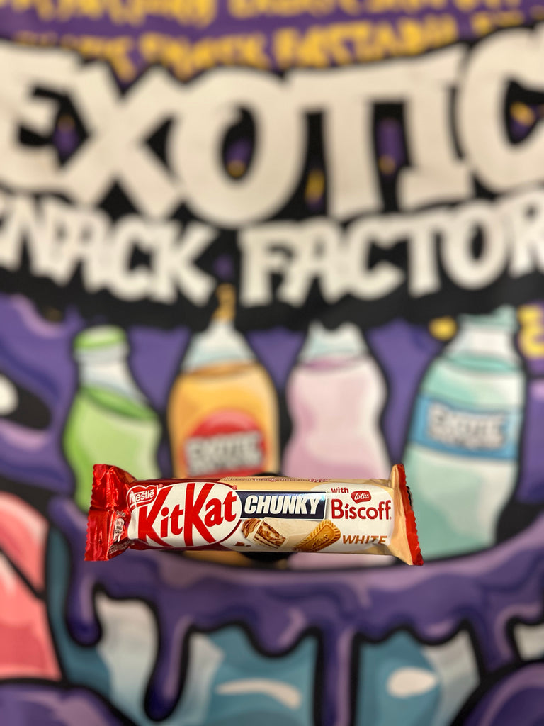 KitKat Chunky White Biscoff (UK) – Exotic Snack Factory KitKat Chunky White Biscoff (UK) – Exotic Snack Factory