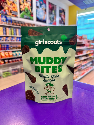 Muddy bites Girl Scout mints